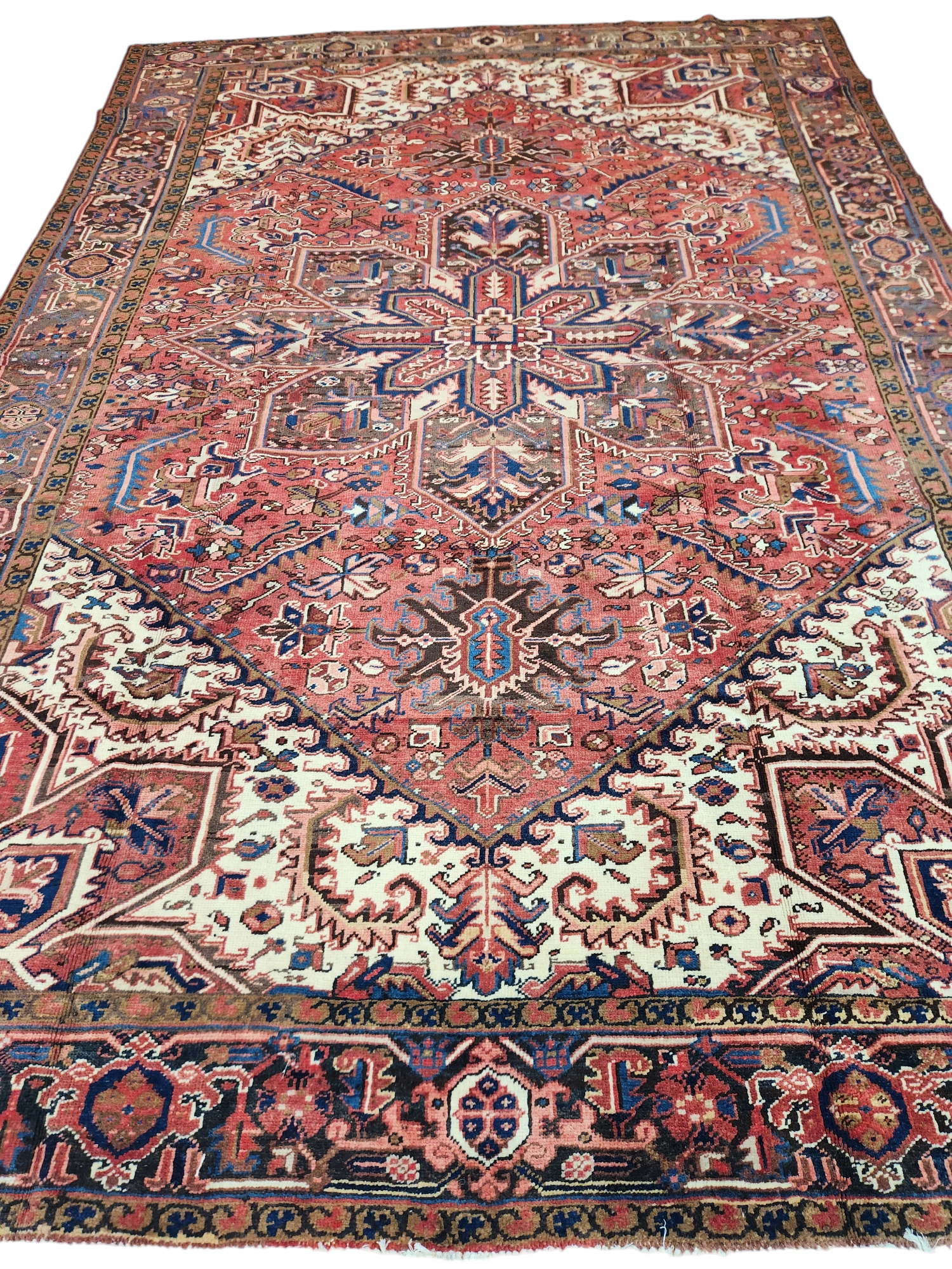 Heriz Vintage Persian Rug 340x232 cm