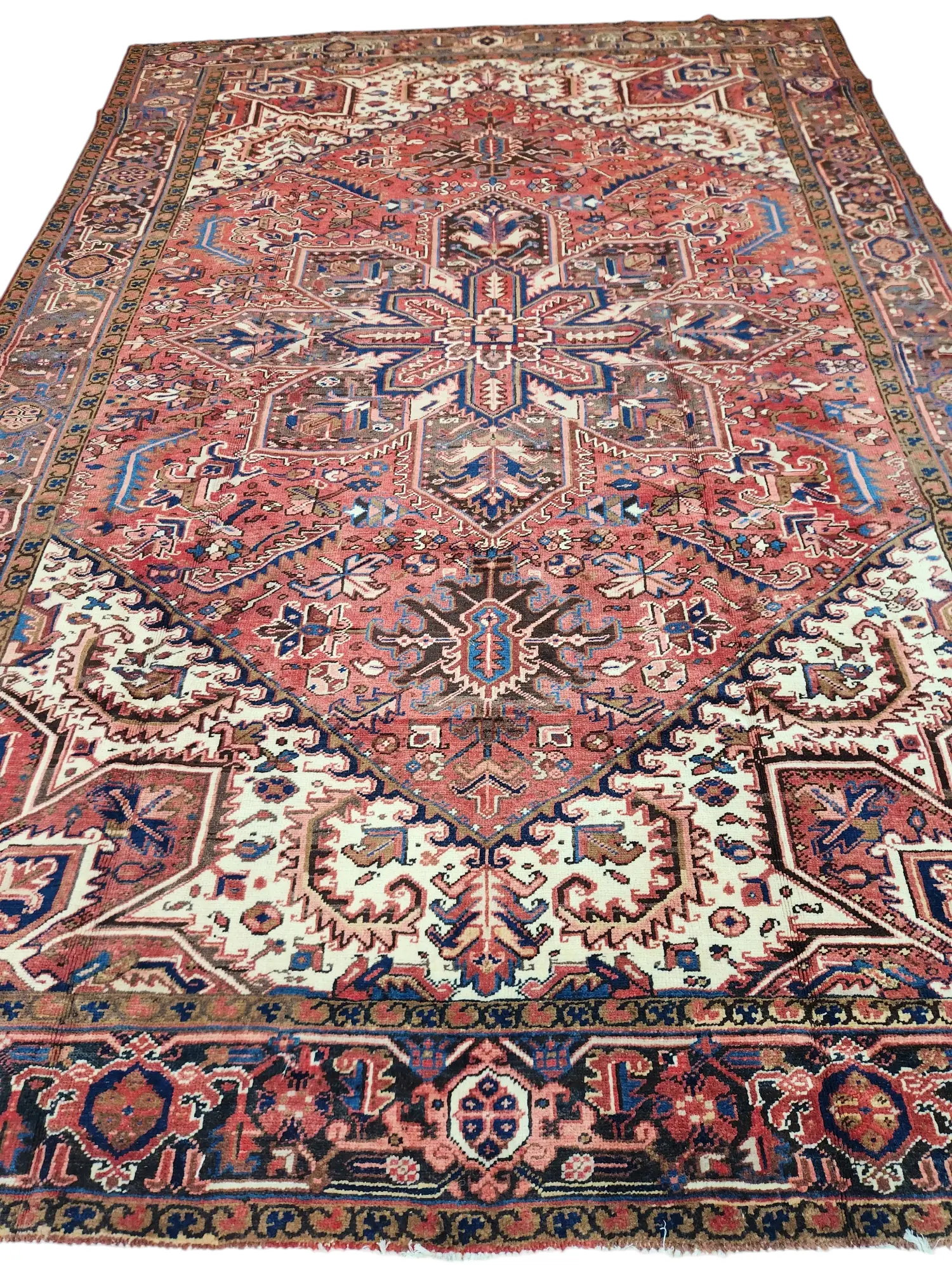 Heriz Vintage Persian Rug 340x232 cm