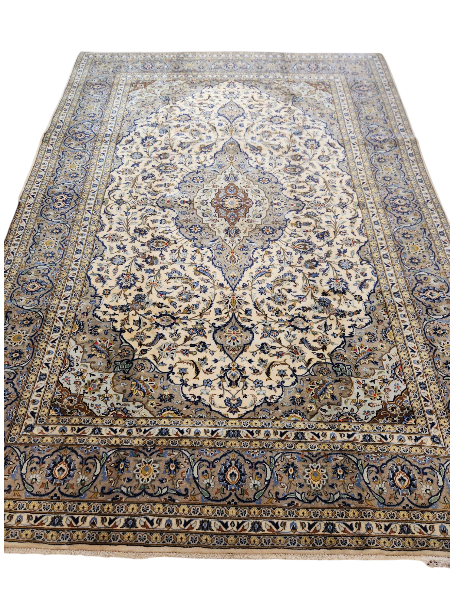 Kashan Persian Rug lamb's wool 354x251 cm
