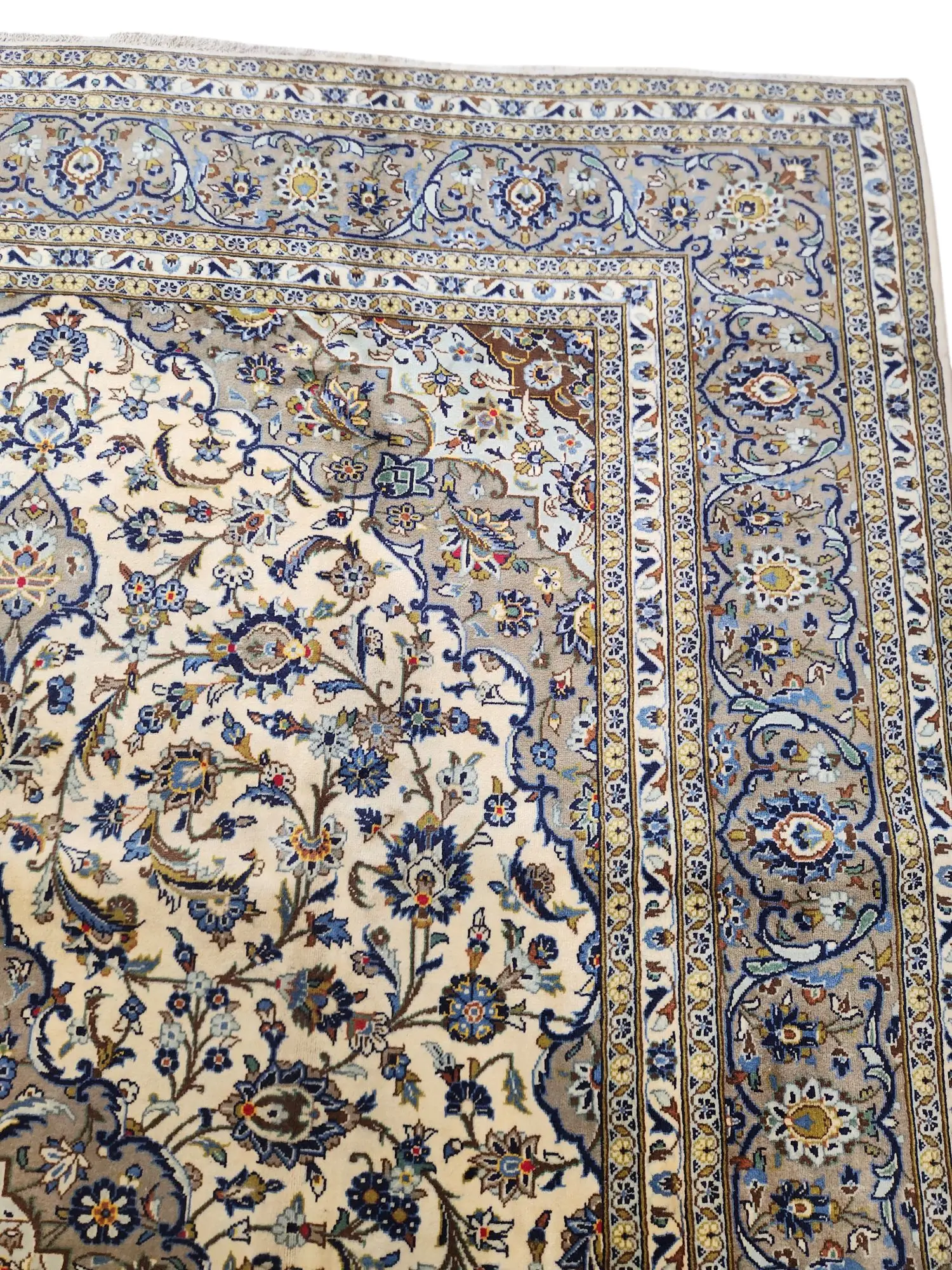 Kashan Persian Rug lamb's wool 354x251 cm - image 2