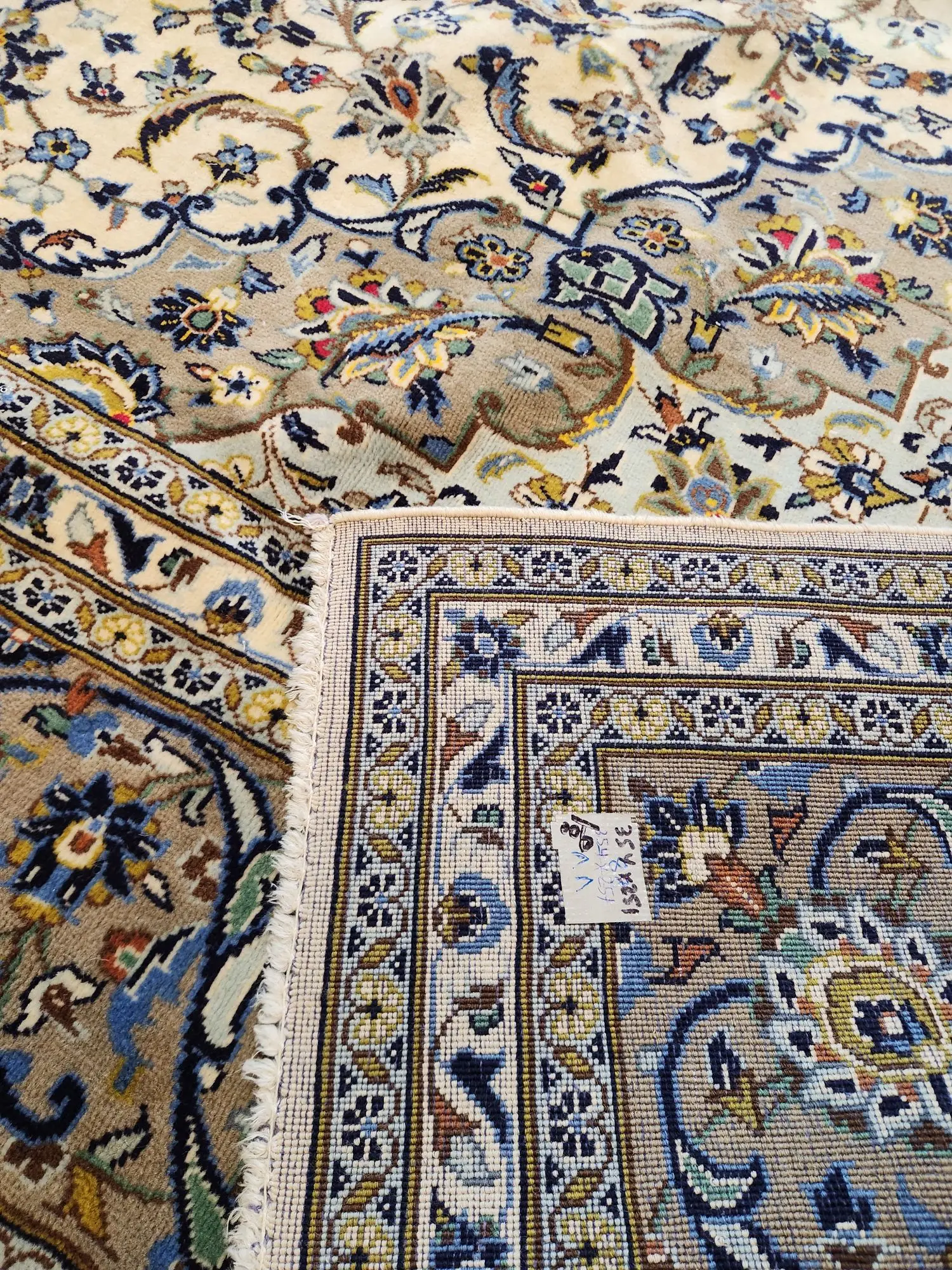 Kashan Persian Rug lamb's wool 354x251 cm - image 5