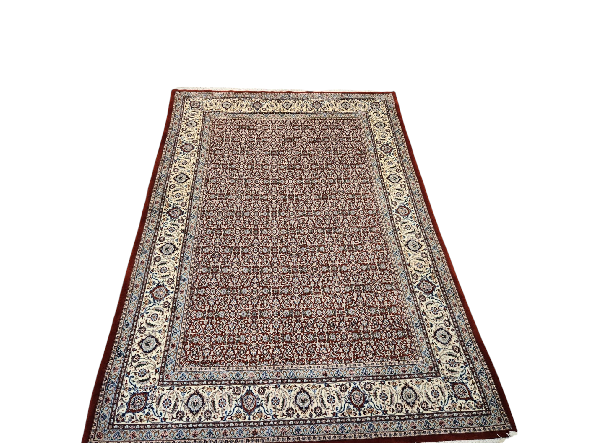 Birjand Mood Persian Rug Lamb's wool and silk inlaid 350x250cm
