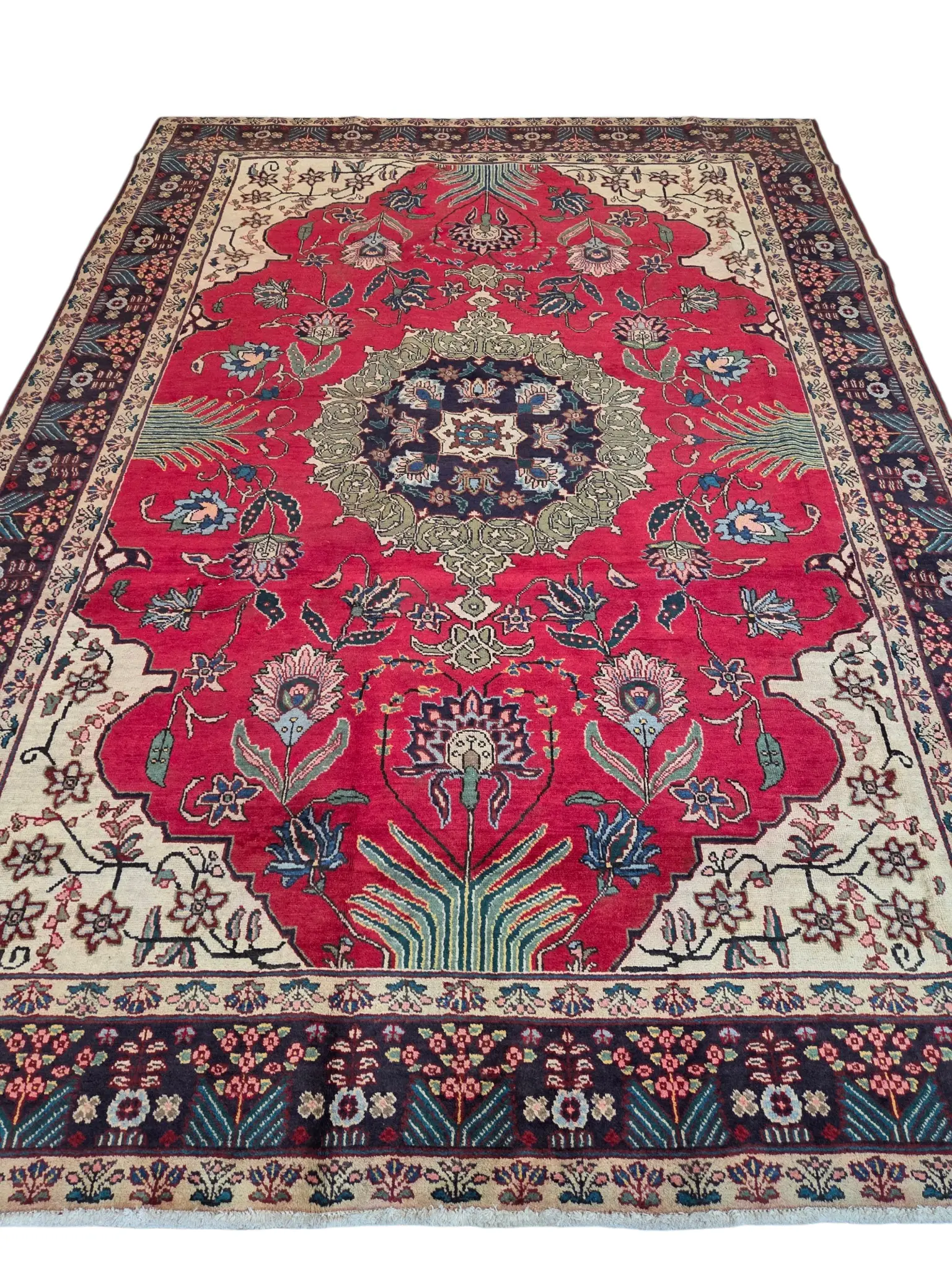 Tabriz Persian Handmade Vintage Rug 320 x 230 cm