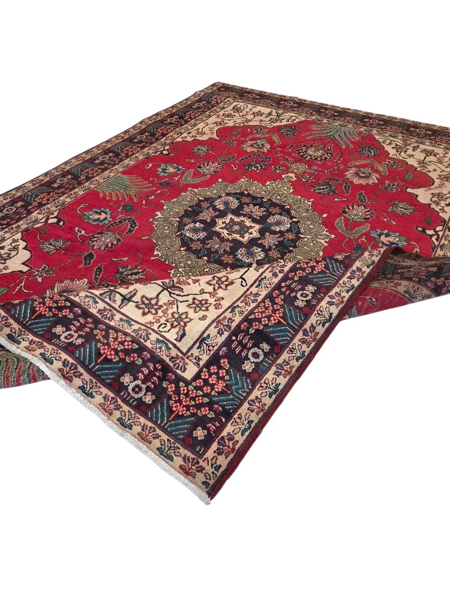 Tabriz Persian Handmade Vintage Rug 320 x 230 cm - image 5