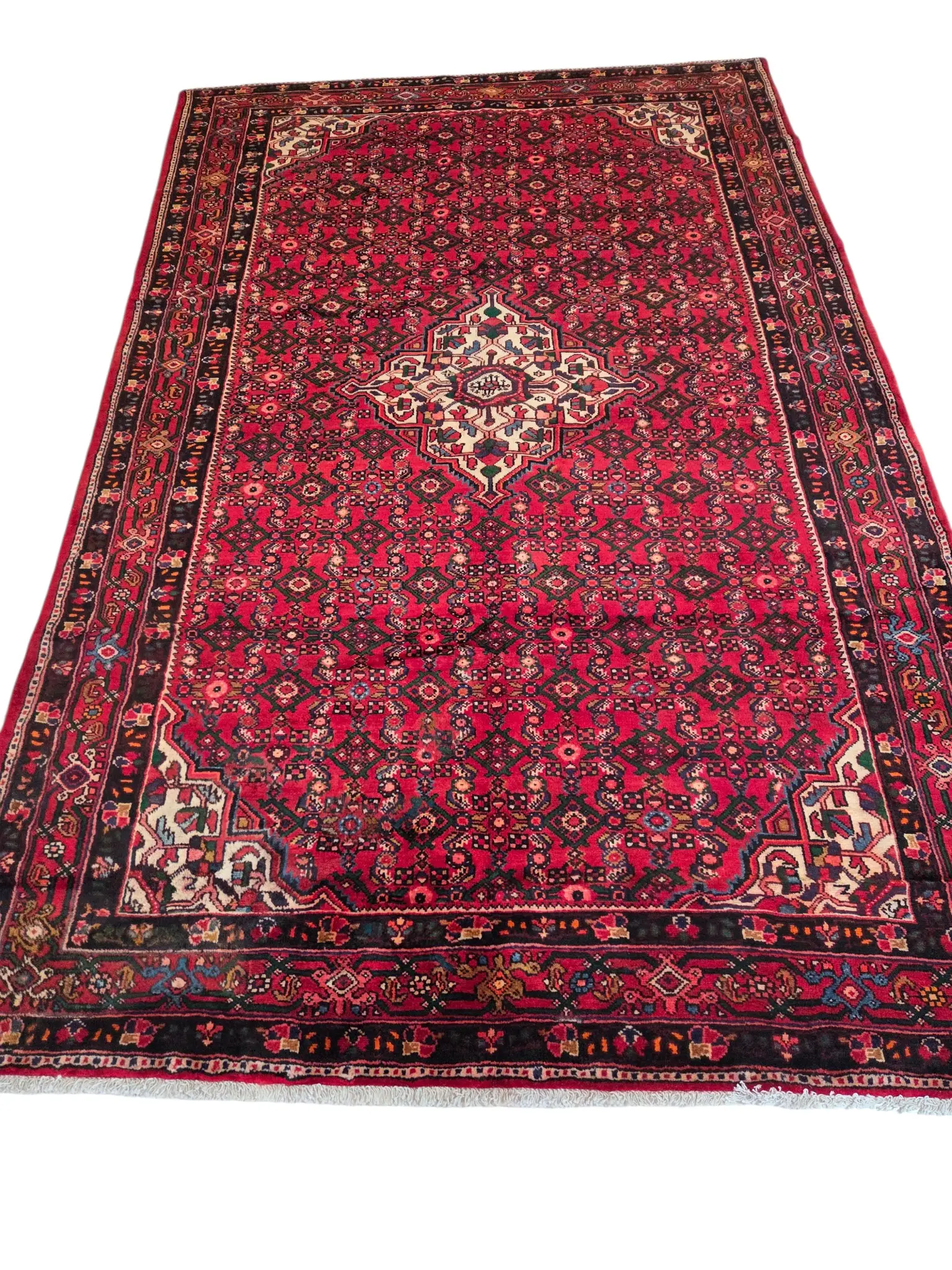Hosseinabad Persian Handmade Pure Wool Rug 317x207 cm