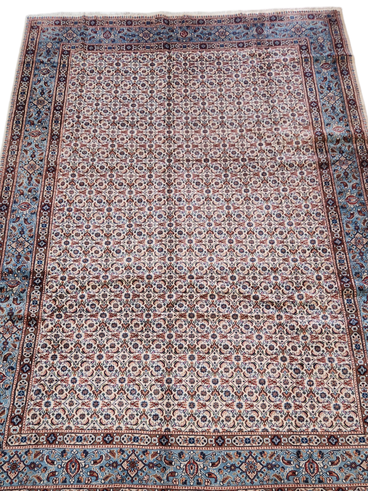 Birjand Mood Persian Rug Lamb's wool and silk inlaid 310x210cm