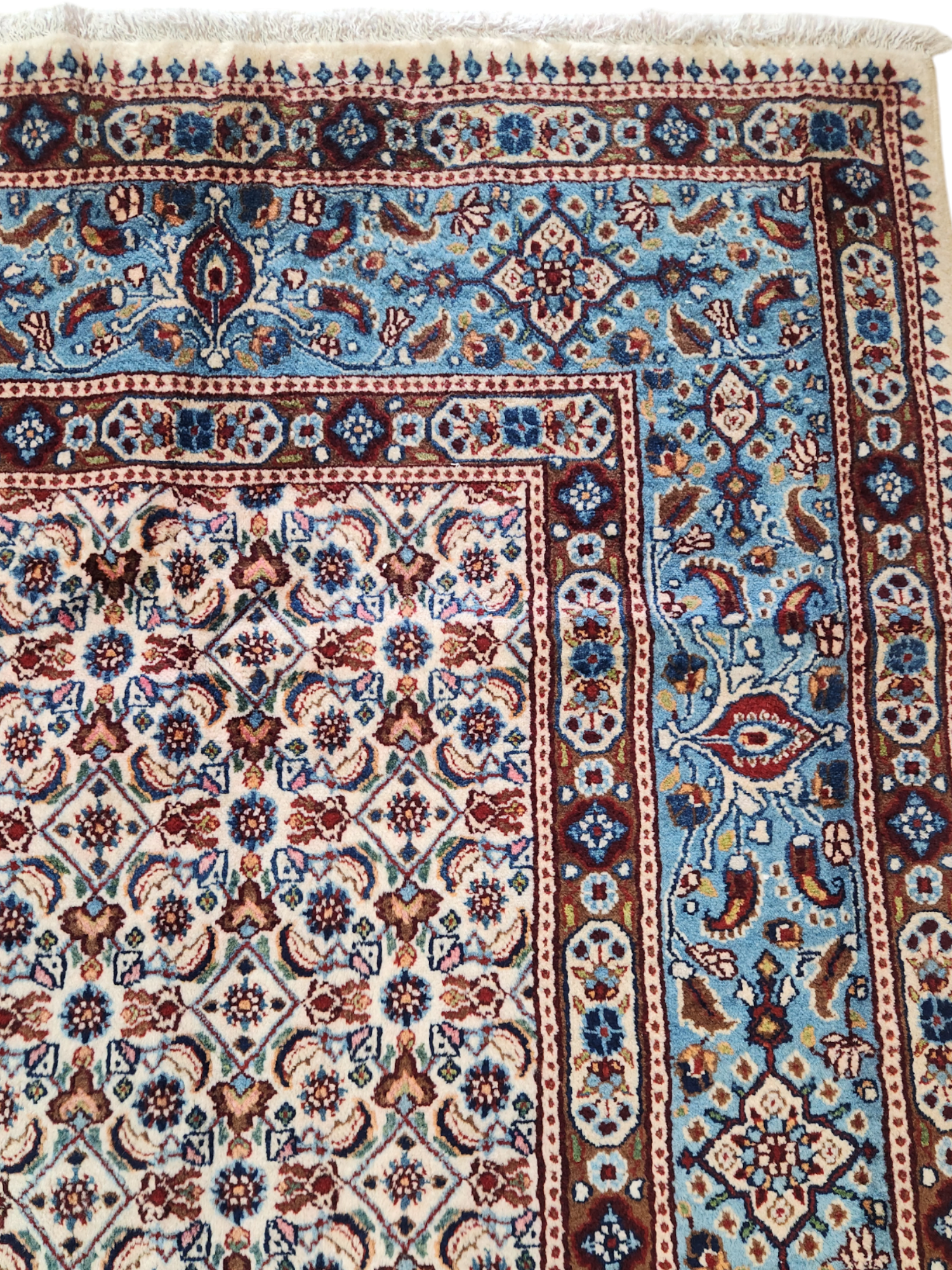 Birjand Mood Persian Rug Lamb's wool and silk inlaid 310x210cm