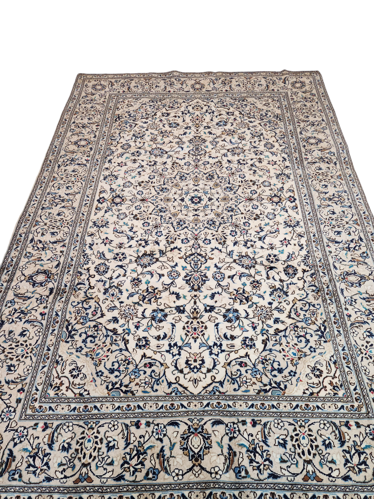 Kashan Persian Rug lamb's wool 290x190cm