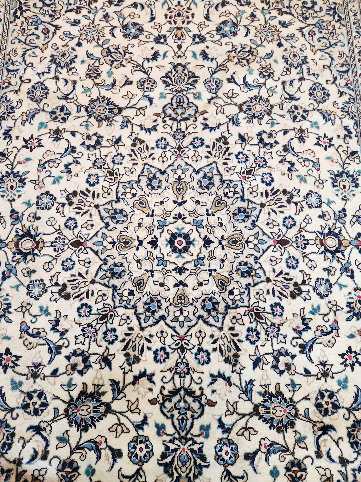 Kashan Persian Rug lamb's wool 290x190cm