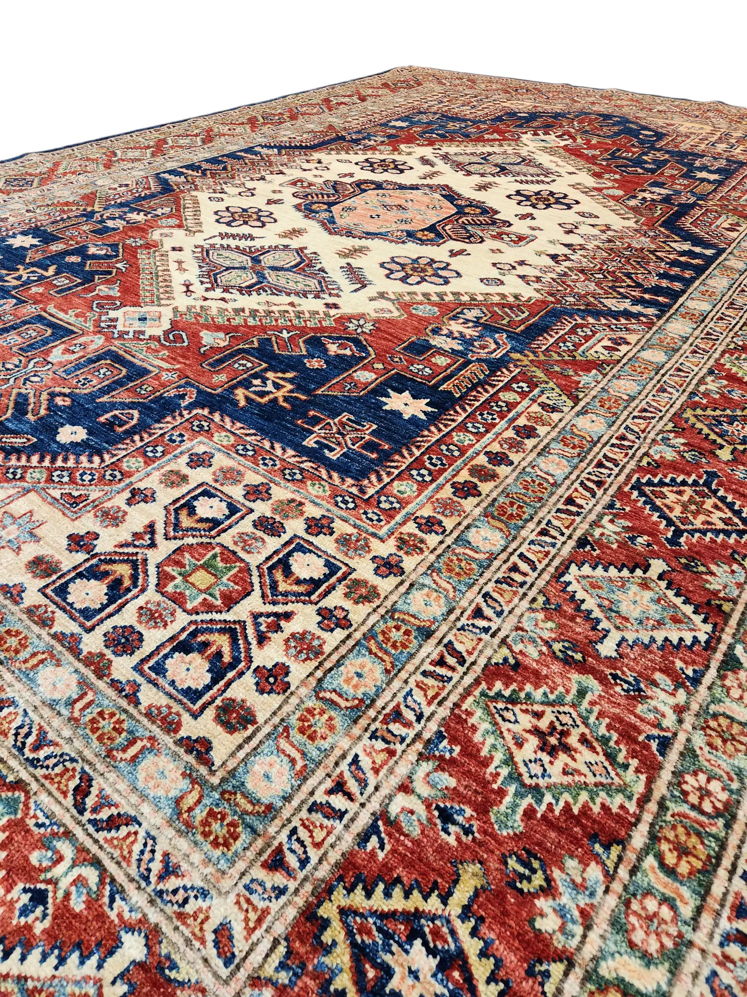 Kazak Vegetable Dye Wool Rug 3.03 x 2.01m - image 6